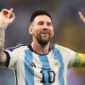 DOHA, QATAR - DECEMBER 03: Lionel Messi of Argentina celebrates victory during the FIFA World Cup Qatar 2022 Round of 16 match between Argentina and Australia at Ahmad Bin Ali Stadium on December 03, 2022 in Doha, Qatar. (Photo by Alex Pantling/Getty Images)